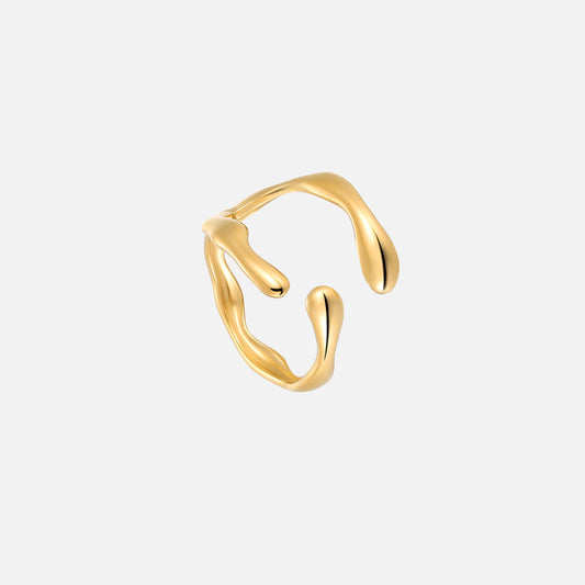 Norvo | Åpen Ring med Organisk Design – Moderne & Elegant