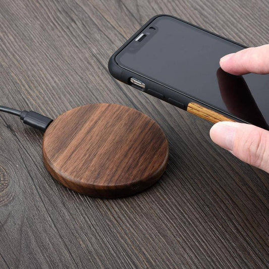Norvo | Qi Hurtiglader med naturlig bambusdesign