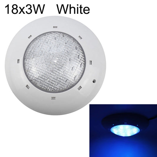 Norvo | 18x3W ABS plastbassengvegglampe undervannsbelysning (Hvit)
