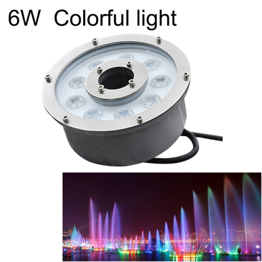 Norvo | 6W Landskap Fargeforandringsring LED Aluminiumlegering Undervannsfontenelys (Fargeforandring)