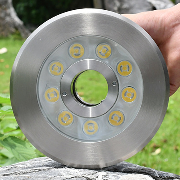 Norvo | 12W Landskap Fargeforandrende Ring LED Rustfritt Stål Undervann Spotlight (Fargerik)