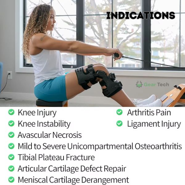 Norvo | Nedsatt osteoarthritis kneortose | Medial og lateral støtte for lettelse av bein-mot-bein artrose, justerbar størrelse for forbedret komfort