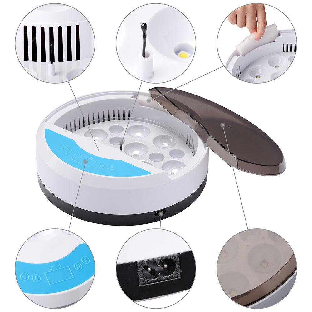 Norvo | Egg Incubator for Chicken Eggs Inkubator for Egg Hatching Chicks with Temp Control LED Chicken Hatcher