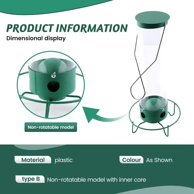 Norvo | Ekorn-sikker fuglehus med roterende perche