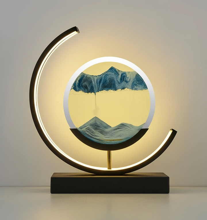 Norvo | DuneGlow Bordlampe – Håndlaget Stemningslampe med Beroligende Lys og Moderne Design
