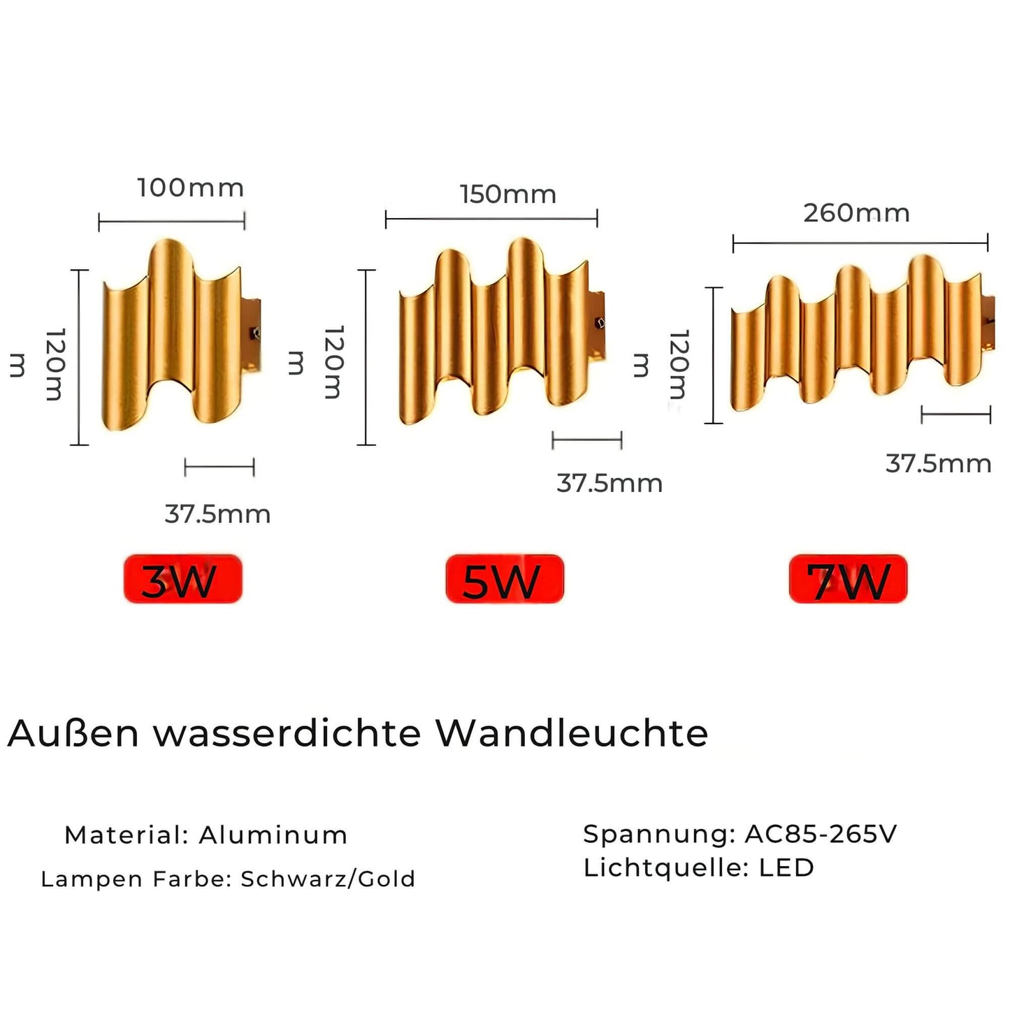 Norvo | Aluminium Vegglampe