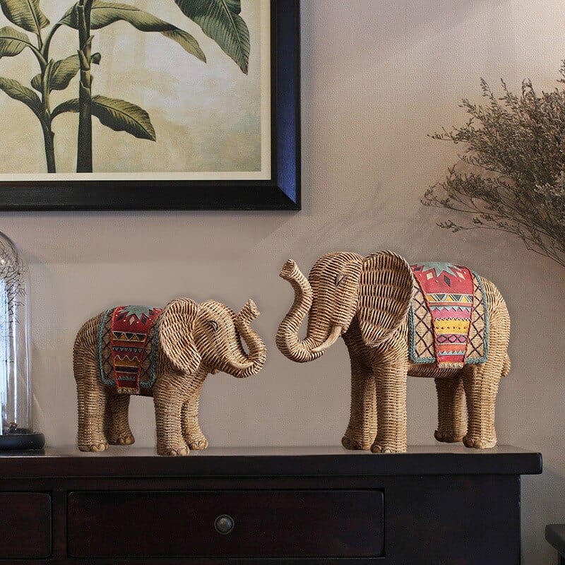 Elephant Rattan Statue Norvo
