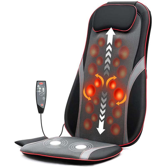 Norvo | Shiatsu Full Body Back Massager with Heat & Adjustable Seat – Stress & Pain Relief Cushion