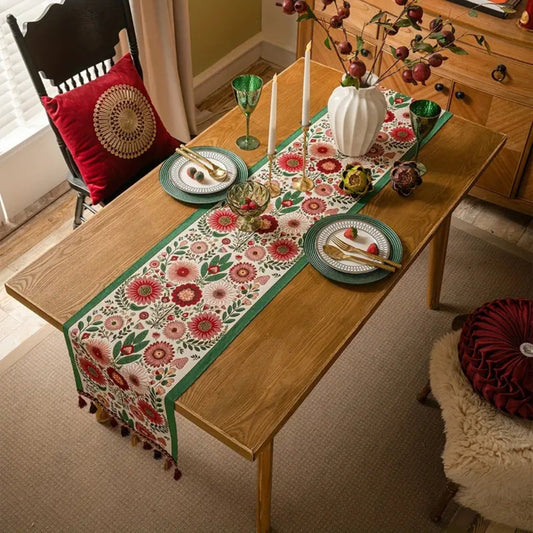 Norvo | Brodert Blomster Quast Bordløper