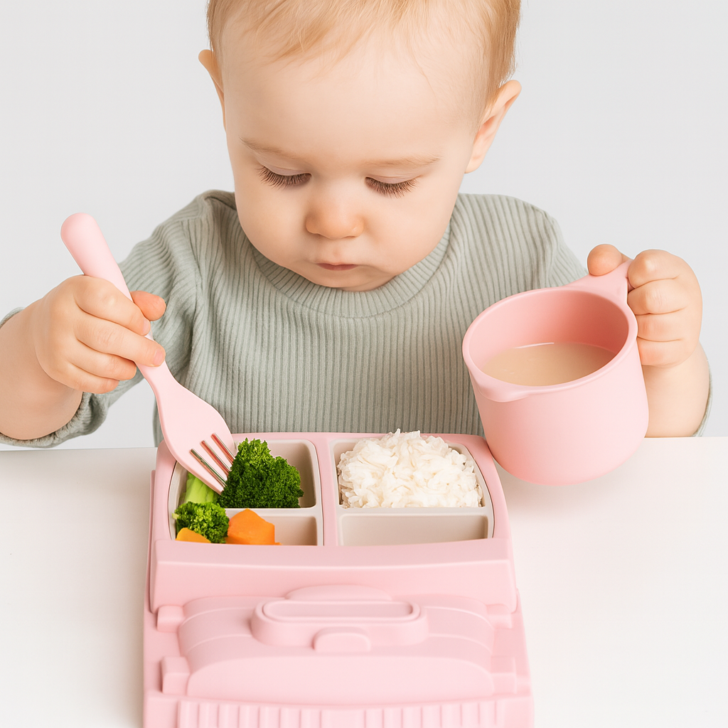 Norvo | Barne Tallerken Sett Bil Stil Holdbar Plast Design