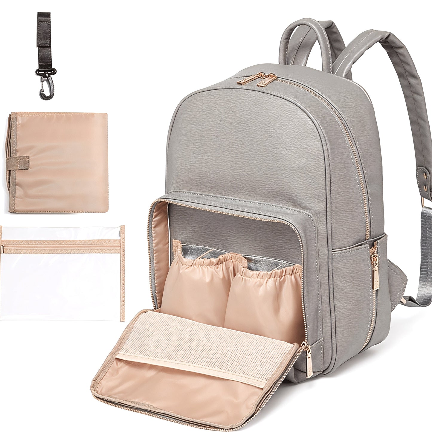 Norvo | Kvinner Vegansk Lær Bleiebag | Vanntett