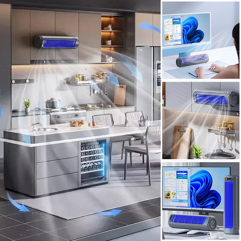 Norvo | Bærbar Air Conditioner | Veggmonterbar, Rask Kjøling & Langvarig Batteri for Hjem og Kontorbruk