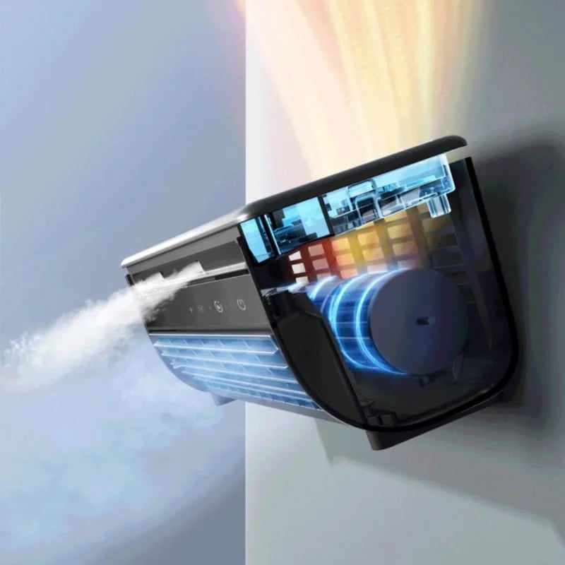 Norvo | Bærbar Air Conditioner | Veggmonterbar, Rask Kjøling & Langvarig Batteri for Hjem og Kontorbruk