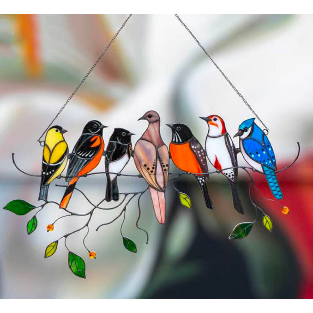 Norvo | Farget Glassfugl Solfanger - Francia