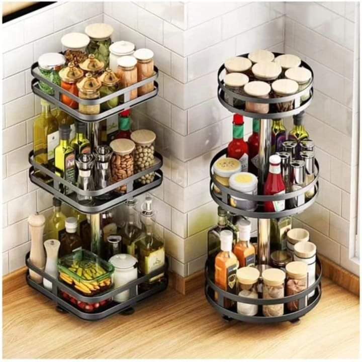 Norvo | 3Tier roterende krydderhylle
