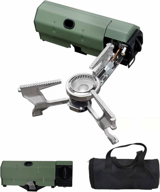 Norvo | Bærbar Gasskomfyr med Bæreveske for Enkel Utendørs Matlaging