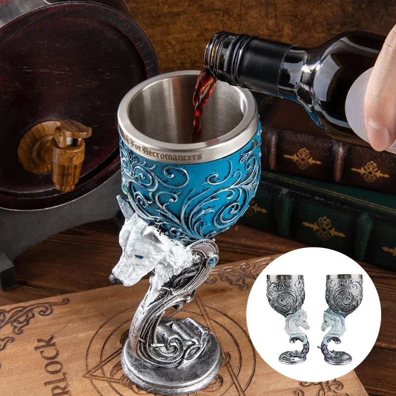 Norvo | 3D utskåret vintage Champagne Glass