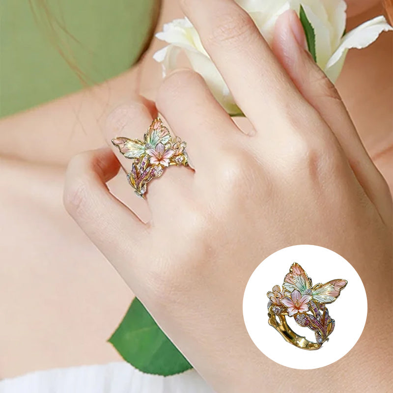 Butterfly flower ring | Norvo