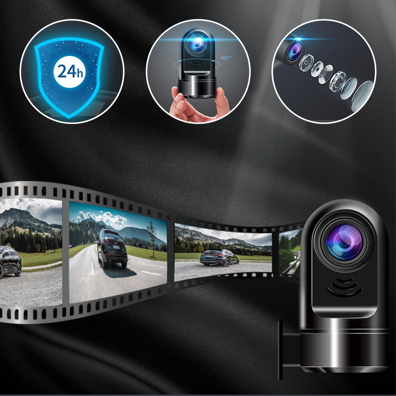 Norvo | 1080P HD Mini ADAS Dashcam med 360° rotasjonsfunksjon