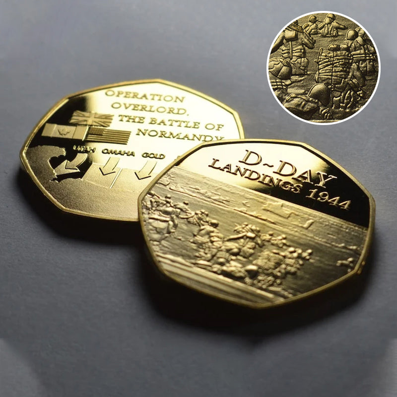Norvo | D-DAY LANDINGENE 1944 24kt Gull Minnemynt