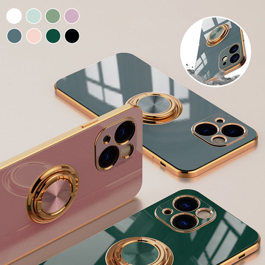 Norvo | Belagt Etui med Ring for iPhone