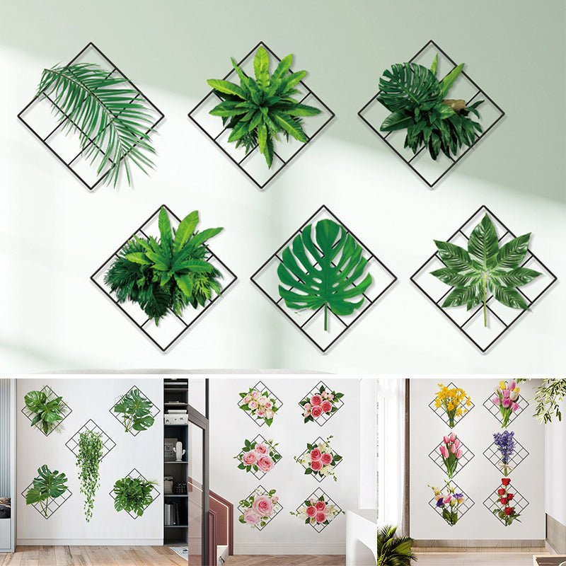Norvo | Plante klistremerker - Illusjon av realistiske planter - Dekorer med stil
