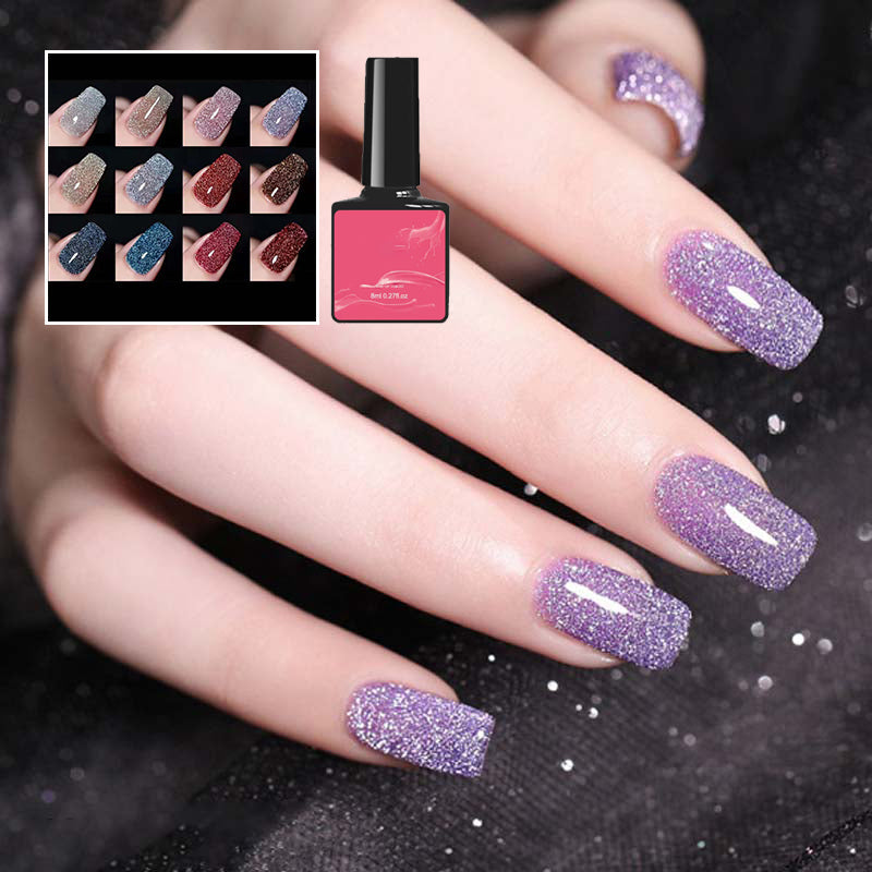 Høy tetthet glitter neglelakk gel | Norvo