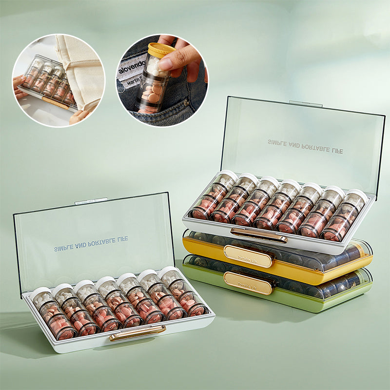 Norvo | Bærbar høykapasitets ukentlig pilleboks