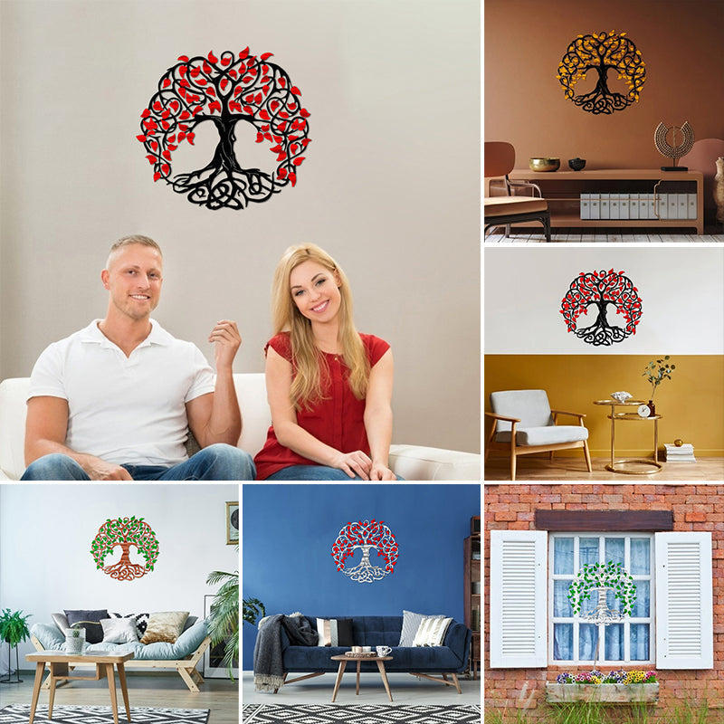 Norvo | Livets Tre - Metall Trevegg Kunst