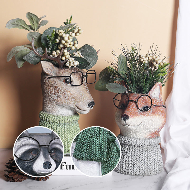 Resin Animal Flower Pot | Norvo