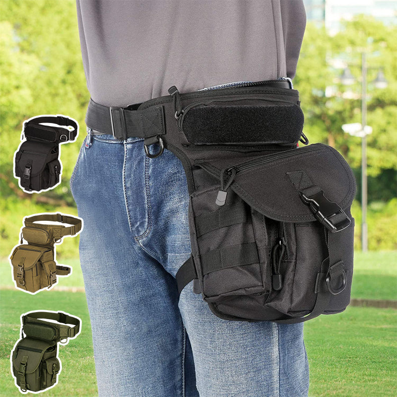 Norvo | Nylon Vanntett Menn Taktisk Livbånd Leg Travel Belt Bag