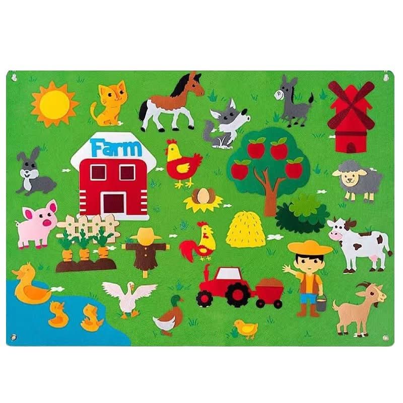 Norvo | ImagiFelt Playboard – Kreativt taktilt spill for barn for å fremme fantasi