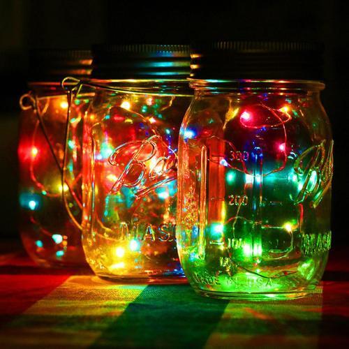 Norvo | LED Fairy Light Solenergid Mason Glass