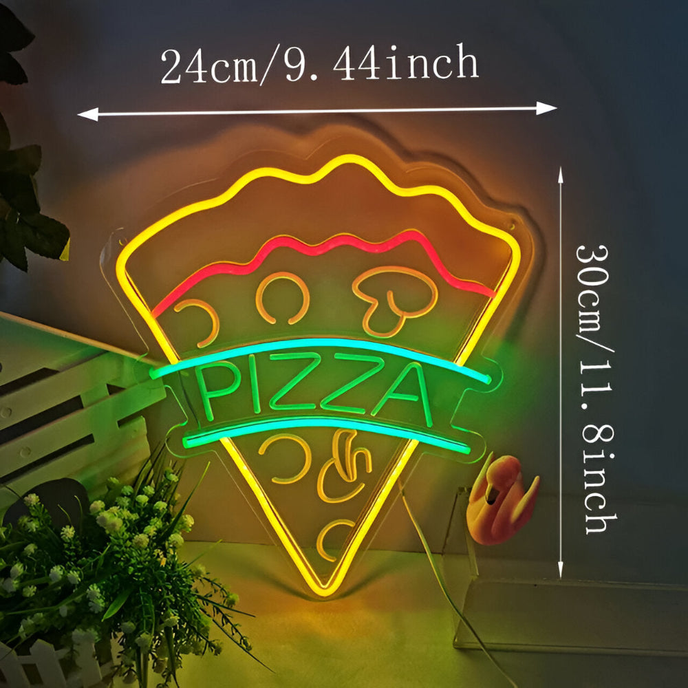 Norvo | Fast Food LED Neon Lys – Fargerik Veggdekorasjon med USB Tilkobling