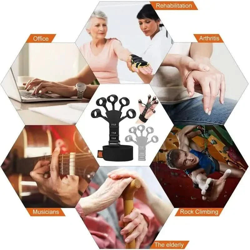 Norvo | Finger- og håndtrener med 6 motstandsnivåer for mer grepstyrke og fleksibilitet