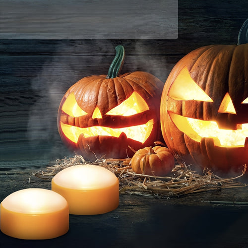 Norvo | Flameless Jack-O’-Lantern Lykter – LED Batteri Te-lys Dekor Sett