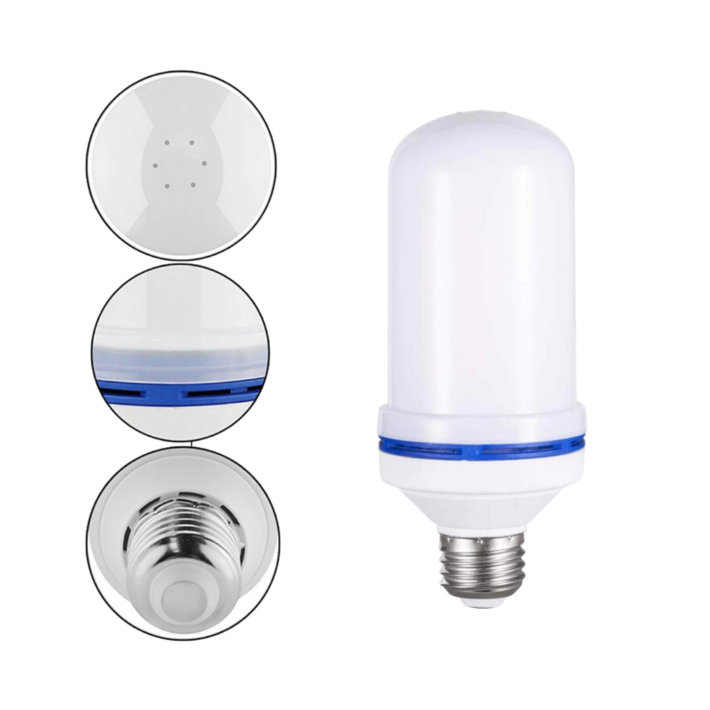 Flimrende LED-flammelampe