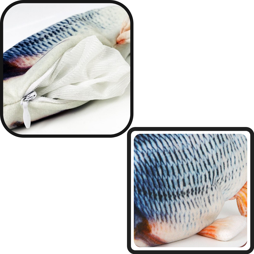 Sprellende fisk katteleke