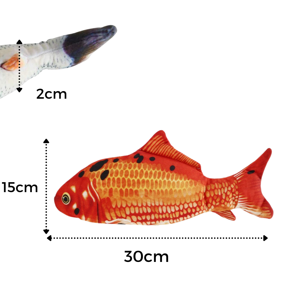 Sprellende fisk katteleke