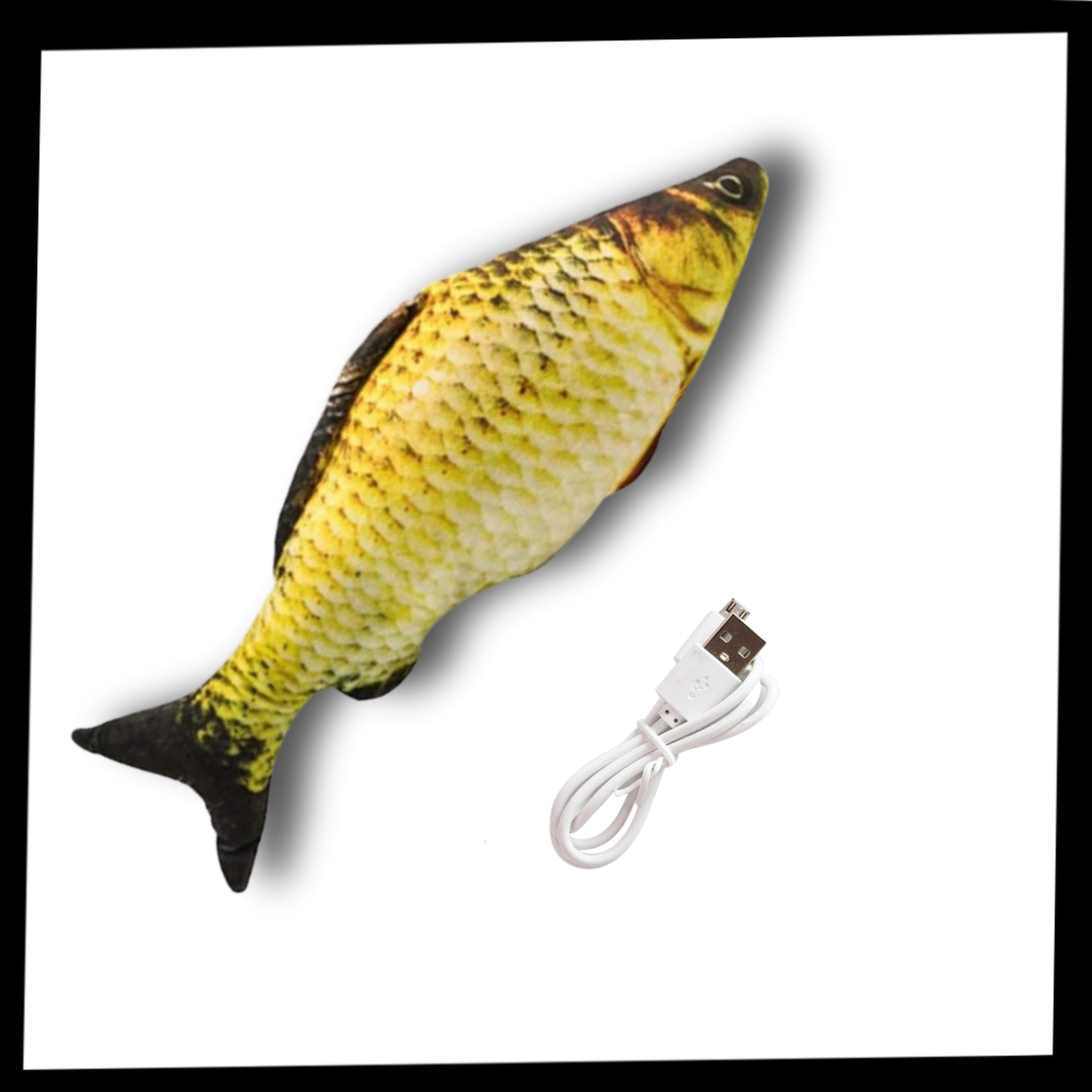 Sprellende fisk katteleke