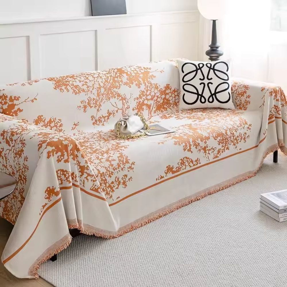 Norvo | Chenille Flowerfield Sofa Cover