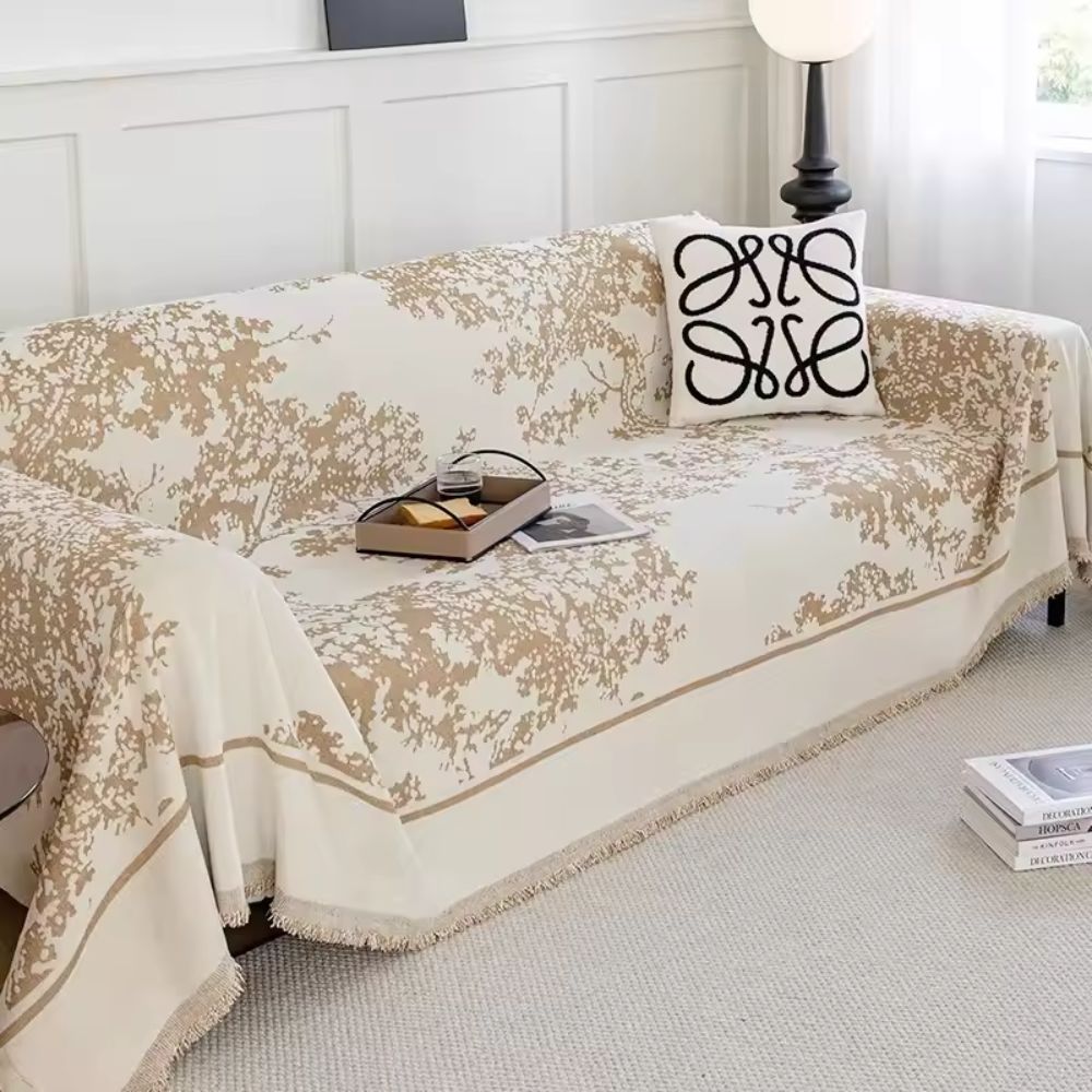 Norvo | Chenille Flowerfield Sofa Cover