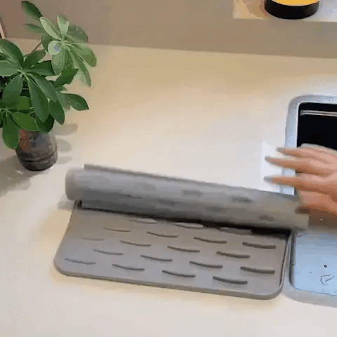 Norvo | FlexiDry Silikon Tørkematte – Varmeresistent, Rutsjfritt & Plassbesparende Design