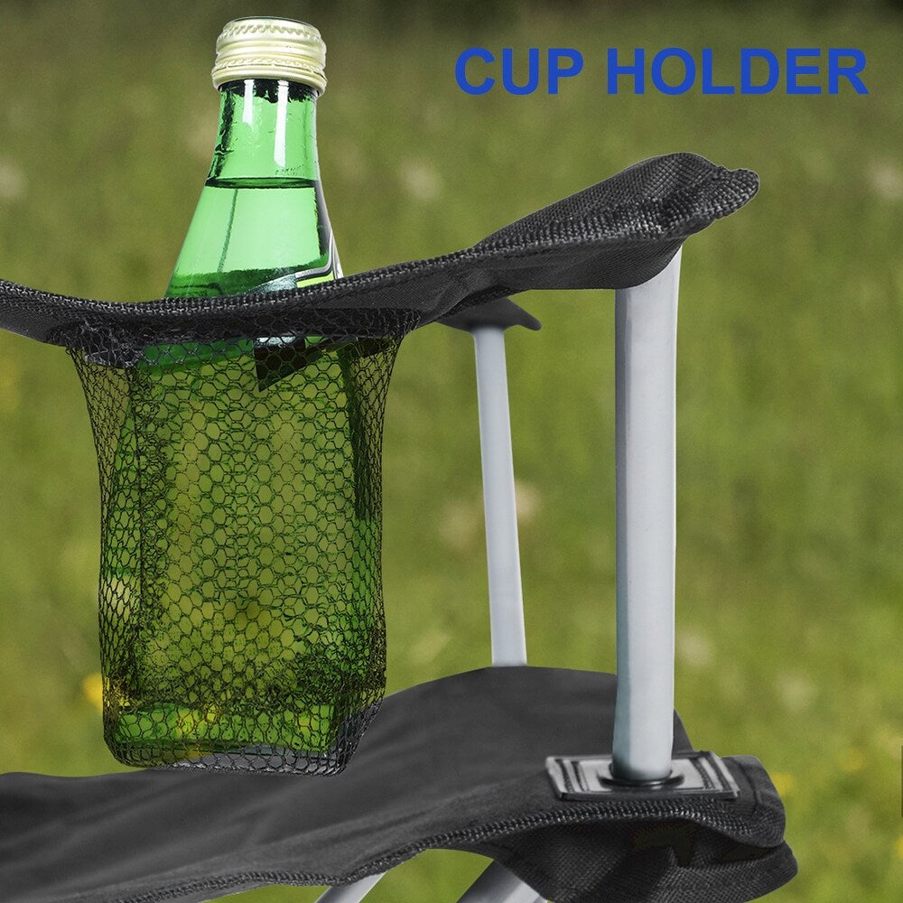 Norvo | Bærbar Kanopy Lounge Stol med Justerbar Solskjerm og Koppholder