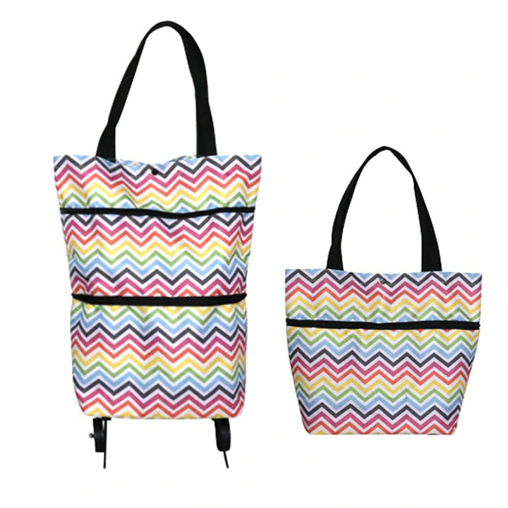 Norvo | 2 I 1 Sammenleggbar Handlekurv Tote Bag