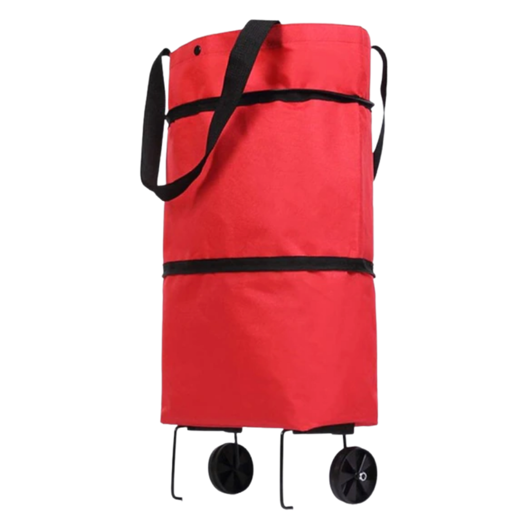 Sammenleggbar handleveske med hjul 30L