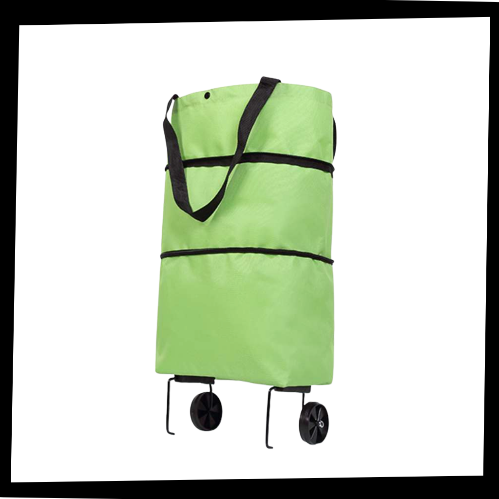 Sammenleggbar handleveske med hjul 30L