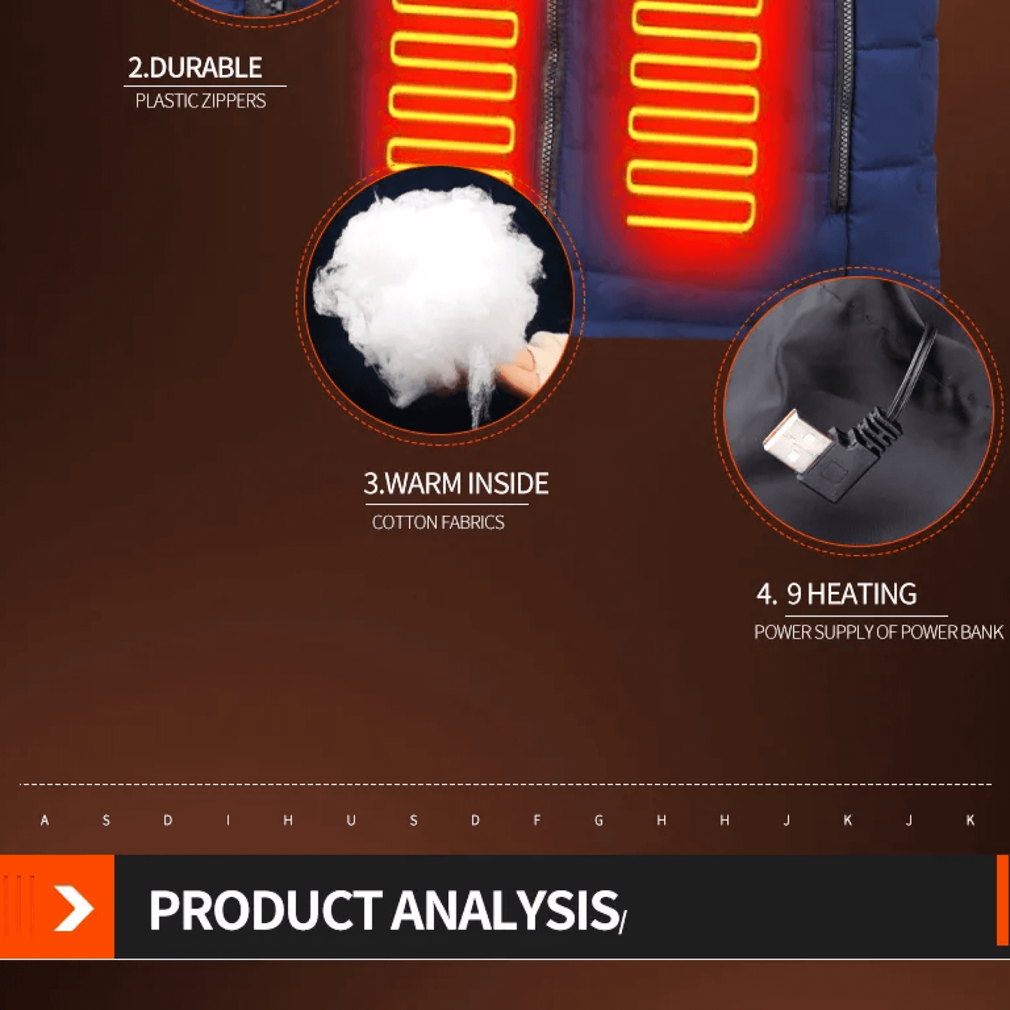 Norvo | Oppvarmet Varmende Vest Jakke klær Elektrisk Frakk for Menn og Kvinner