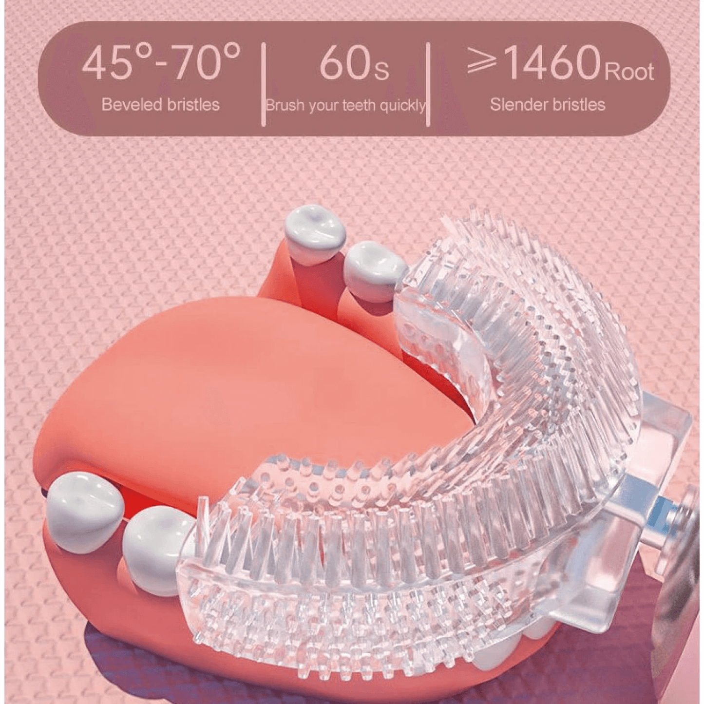 Norvo | U formet barn elektrisk tannbørste for spedbarn med batteri