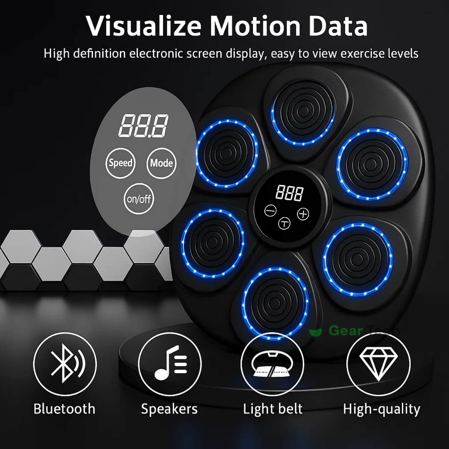 Norvo | Musikk Boksing Maskin | Interaktiv Trening | RGB & Bluetooth